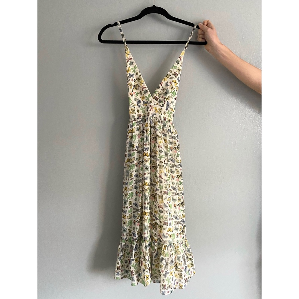 J. Crew • Silk Butterfly Sun Dress